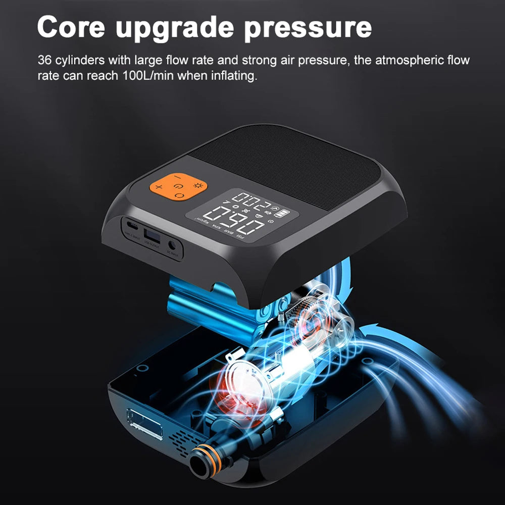 Portable Electric Pump for Kitesurf & SUP - Fast, Compact, Rechargeable