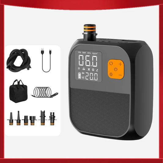 Portable Electric Pump for Kitesurf & SUP - Fast, Compact, Rechargeable