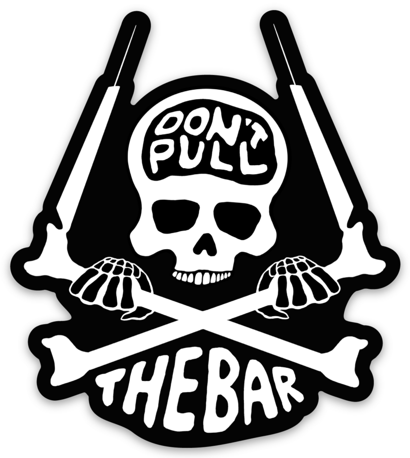 10 Stickers "DON'T PULL THE BAR"